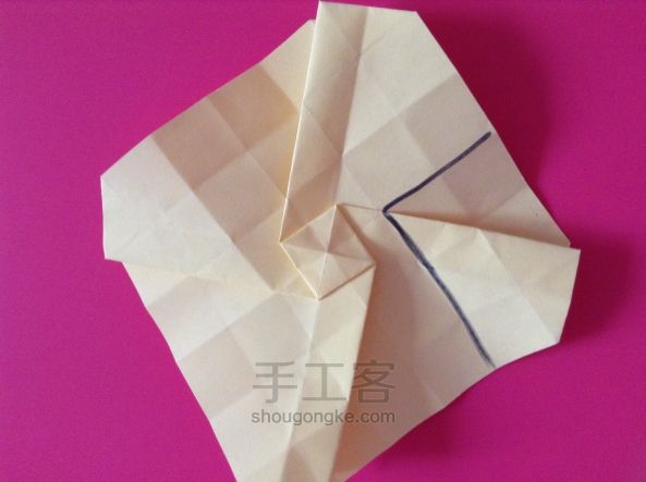 川崎玫瑰🌹折纸教程 第13步