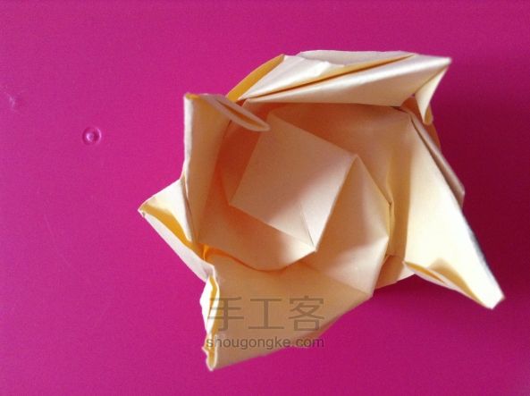 川崎玫瑰🌹折纸教程 第20步