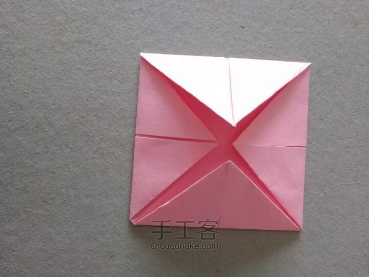 折纸 瓜子盒 第2步