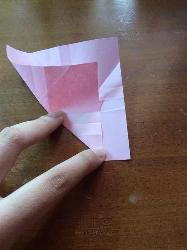 惊艳的简易玫瑰折纸教程 第7步