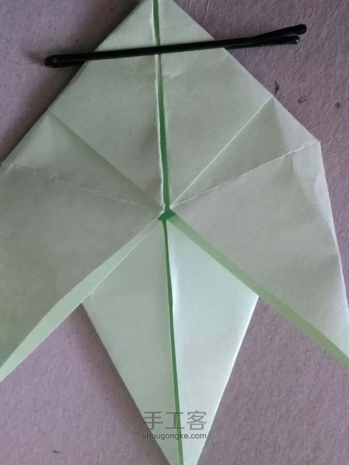 鹦鹉 折纸教程 第4步