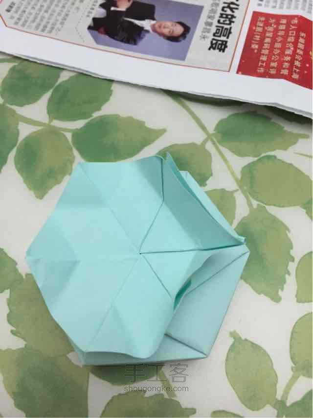 六角螺旋纸盒 纸艺教程 第28步