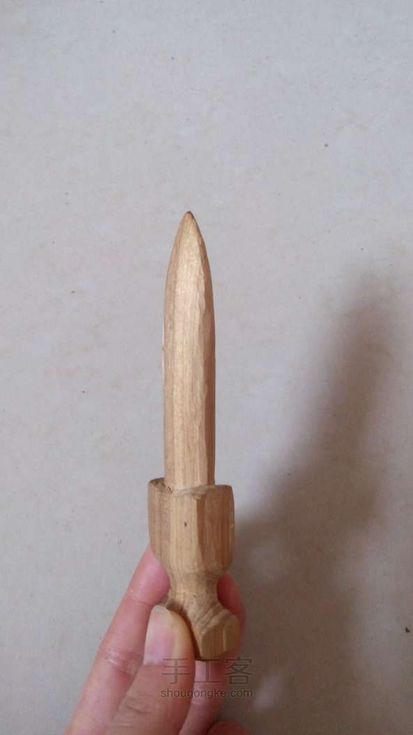 木质匕首制作教程 第2步