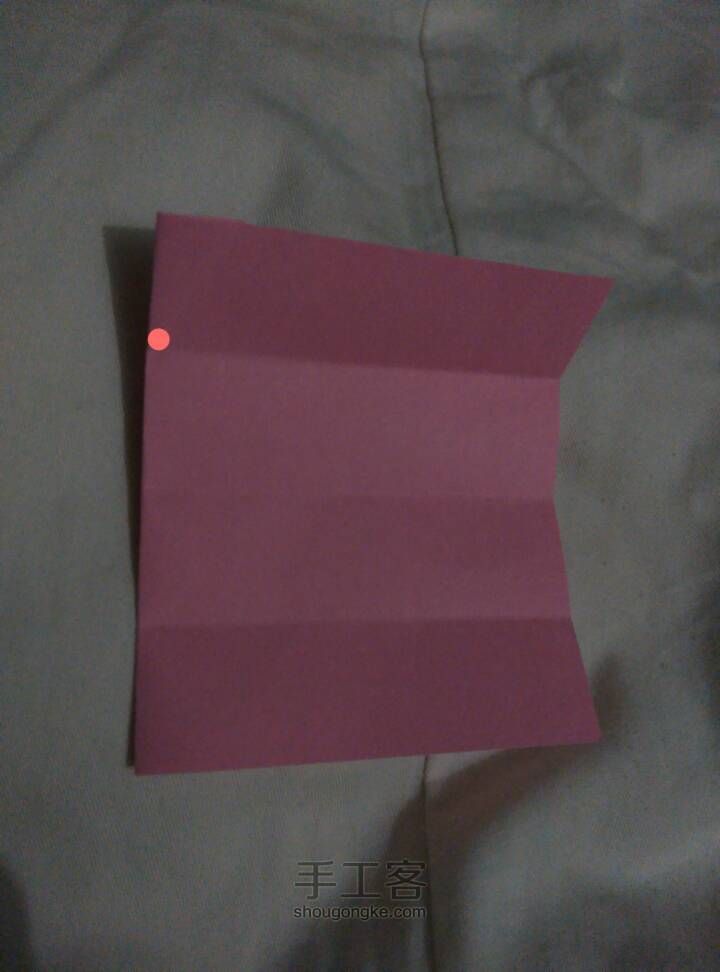 六角星纸盒折法，这样就简单多了，看了就会 第3步
