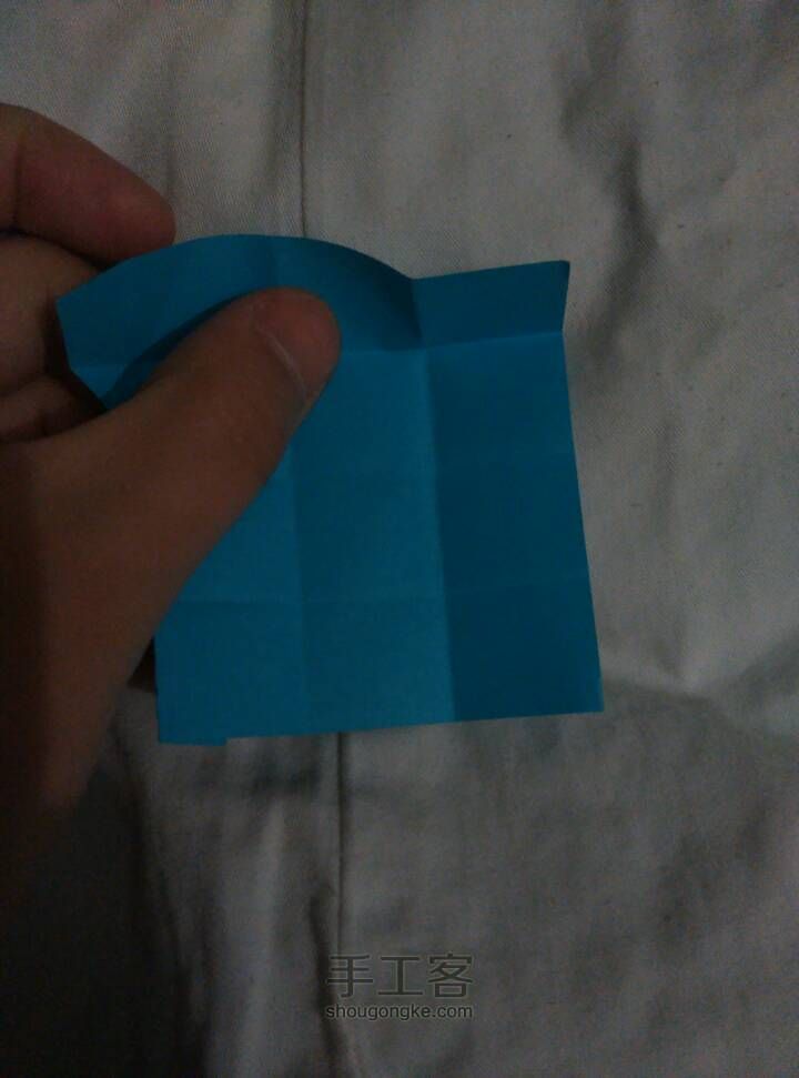 六角星纸盒折法，这样就简单多了，看了就会 第10步