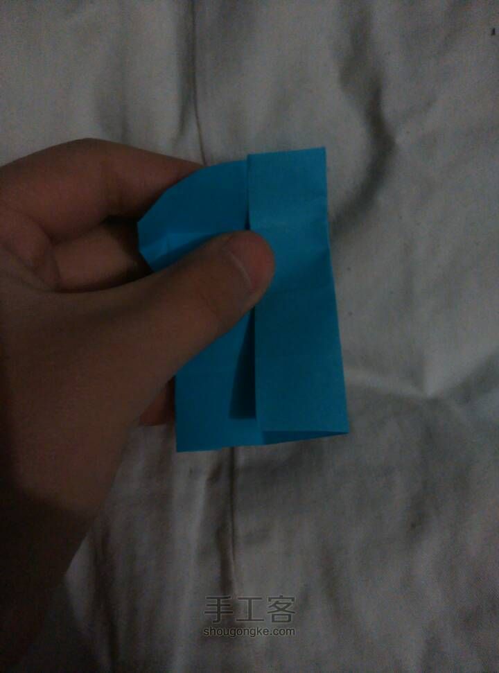 六角星纸盒折法，这样就简单多了，看了就会 第11步