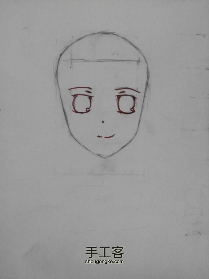 动漫课程之脸的绘画2 第1步