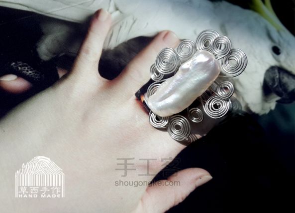 "美杜莎“珍珠戒指——送给自己的情人节礼物 第10步