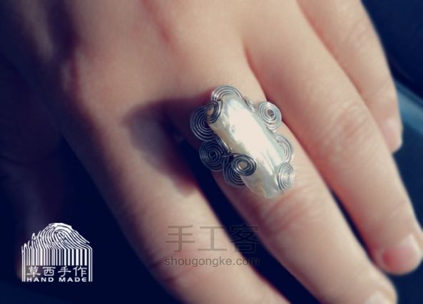 "美杜莎“珍珠戒指——送给自己的情人节礼物 第12步