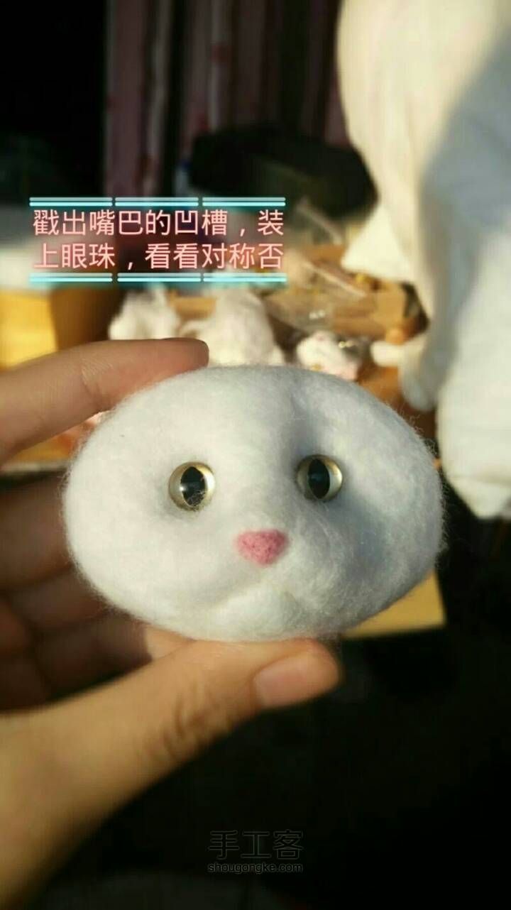 猫胸针制作教程~~萌萌哒 第4步