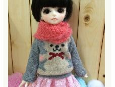 【娃衣教程】十月初教你用袜子给娃娃做一件毛衣