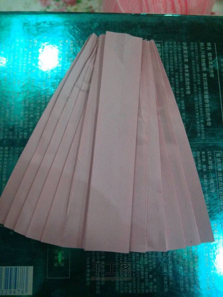 纸汉服「袄裙」的做法 第12步