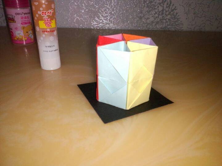 六角笔筒 折纸教程实拍   超简单！(cy) 第16步