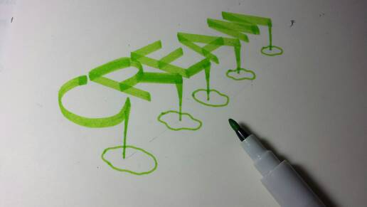 手绘3D立体艺术字(看图原创) 第12步