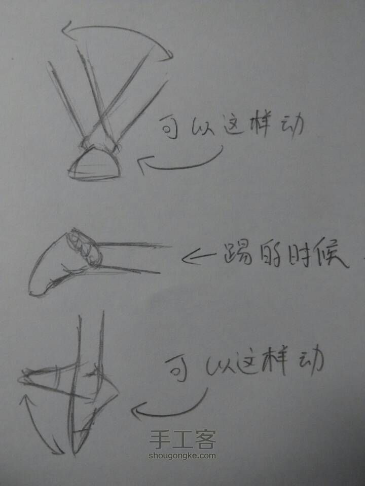 绘画教程之关于脚的画法 第3步