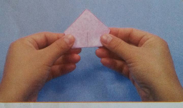 牵牛花。折纸教程 第2步
