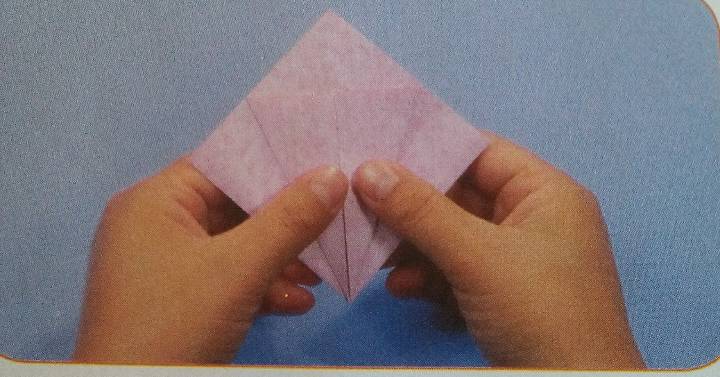 牵牛花。折纸教程 第1步