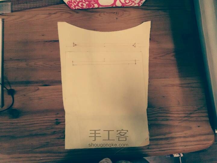 中国风剪纸印花吸睛提袋手提袋制作教程 第5步