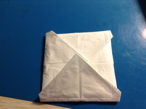 纸巾折花教程 第6步