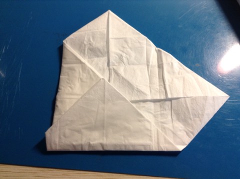 纸巾折花教程 第4步