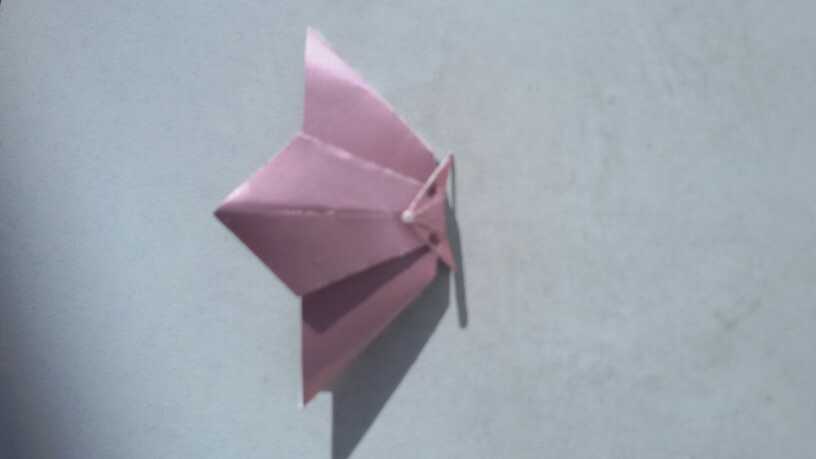 萌萌哒的小蝙蝠。折纸教程 第12步
