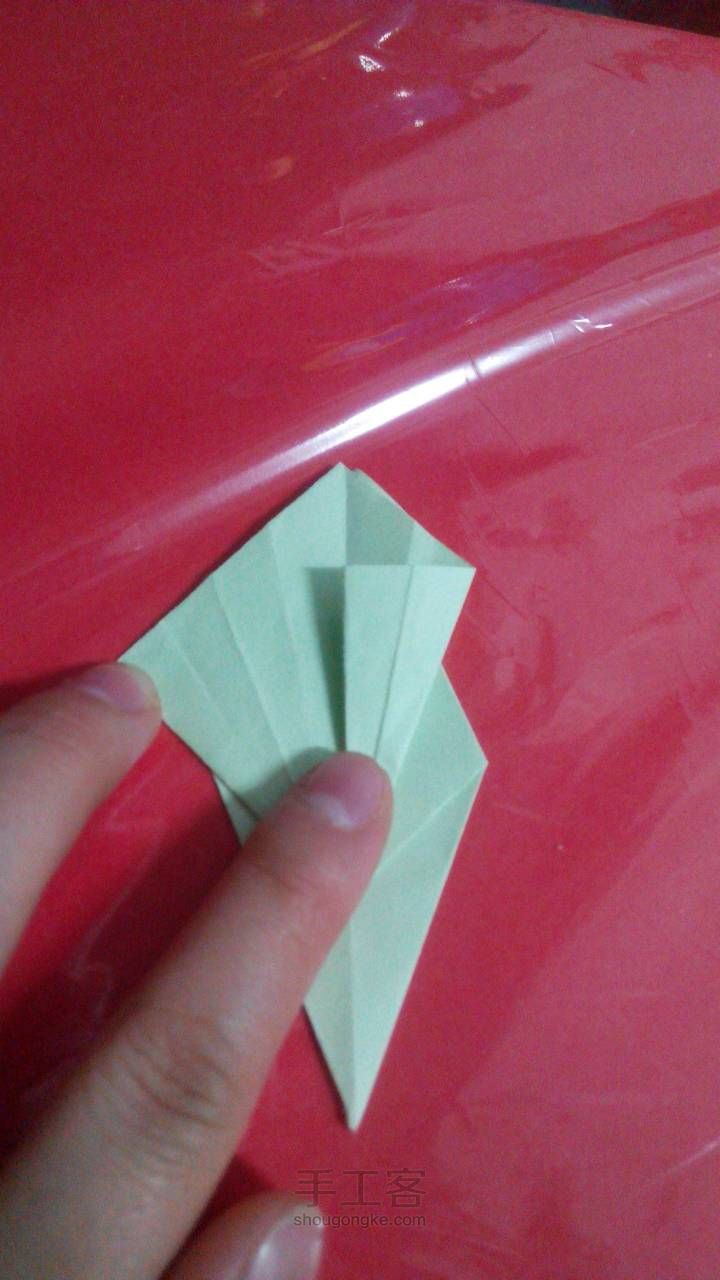 简易孔雀 折纸教程 第10步