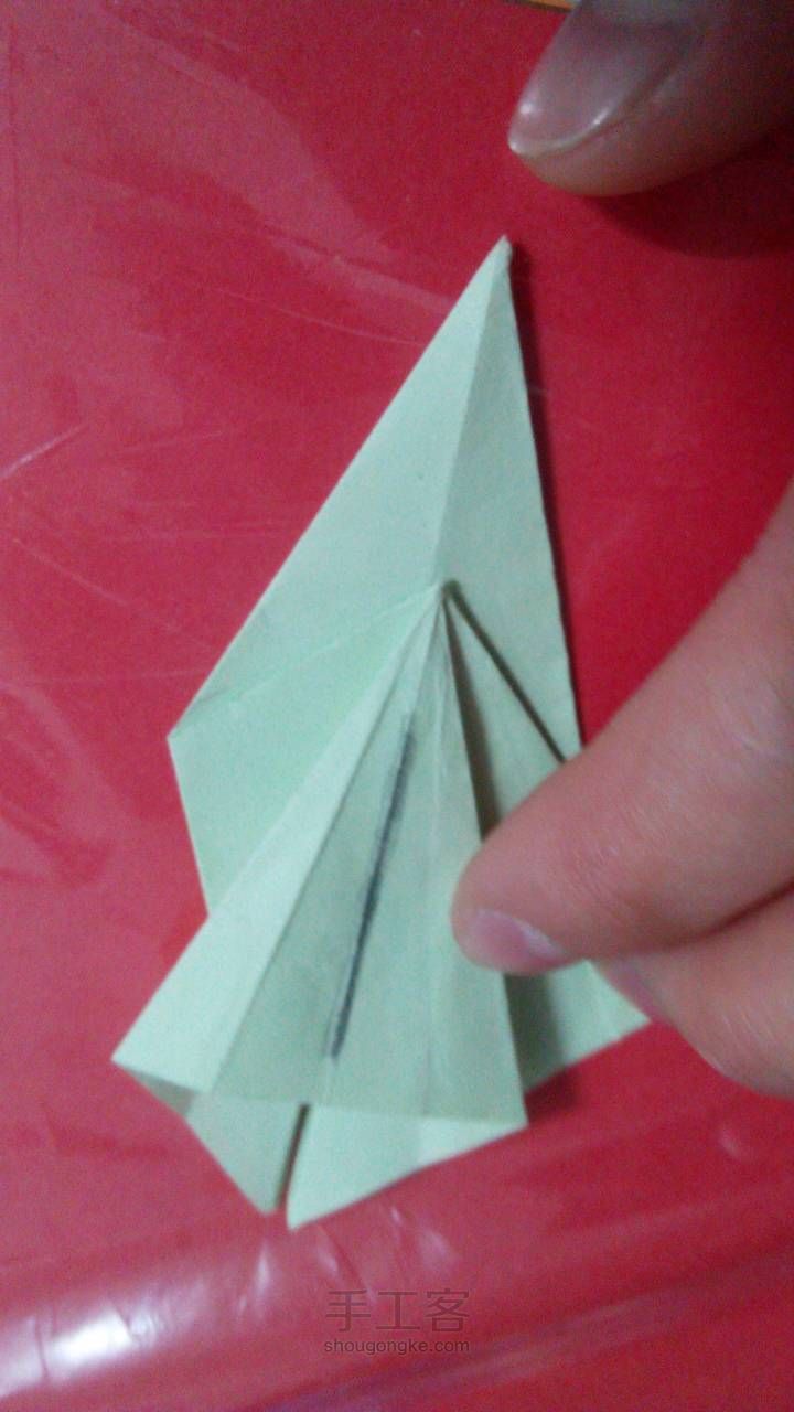 简易孔雀 折纸教程 第12步