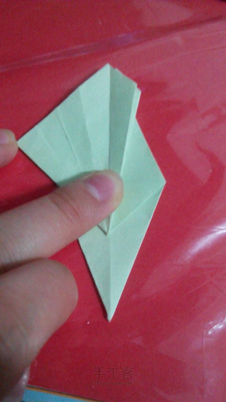 简易孔雀 折纸教程 第20步