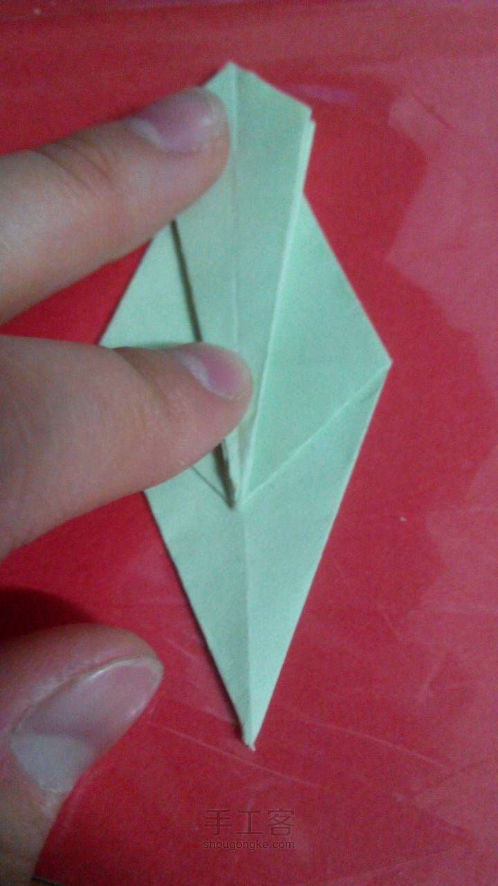 简易孔雀 折纸教程 第21步