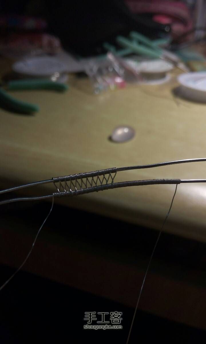 欢喜的少女心 绕线教程 第3步