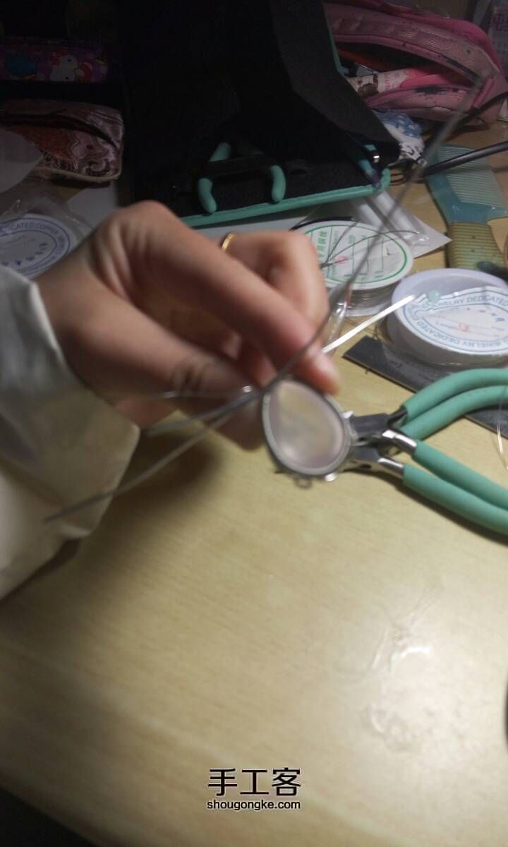 欢喜的少女心 绕线教程 第5步