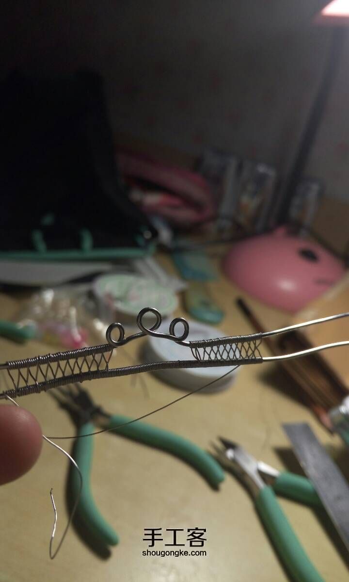 欢喜的少女心 绕线教程 第4步
