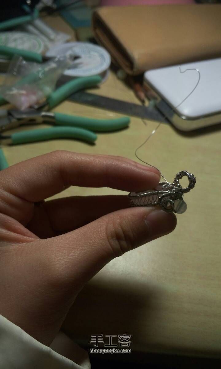 欢喜的少女心 绕线教程 第8步