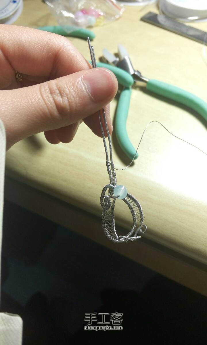 欢喜的少女心 绕线教程 第6步