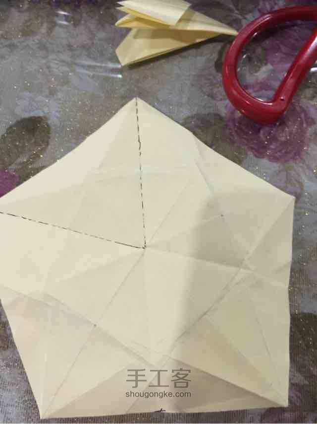杨桃花的折纸过程（有点粗糙） 第21步