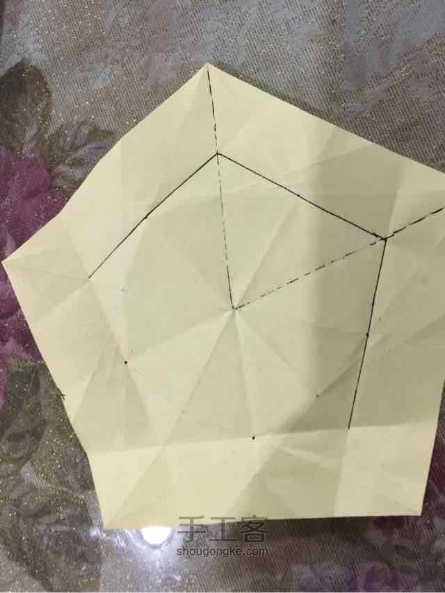 杨桃花的折纸过程（有点粗糙） 第23步