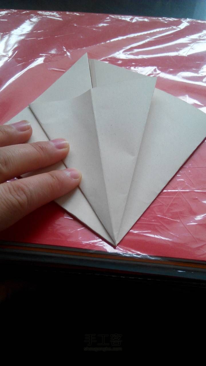 收缩雨伞🌂折纸教程 第5步