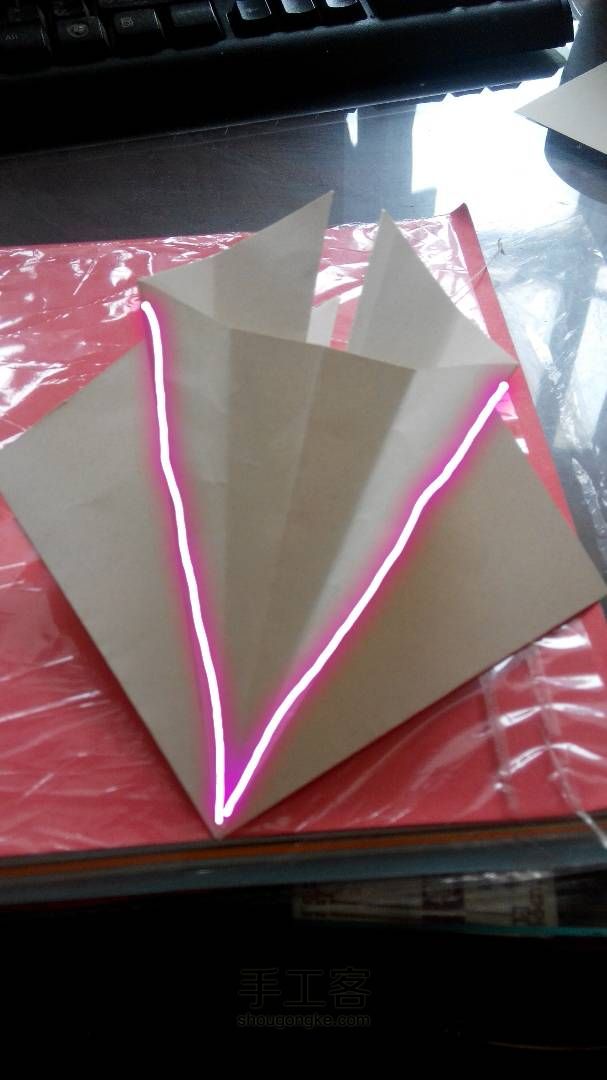 收缩雨伞🌂折纸教程 第9步