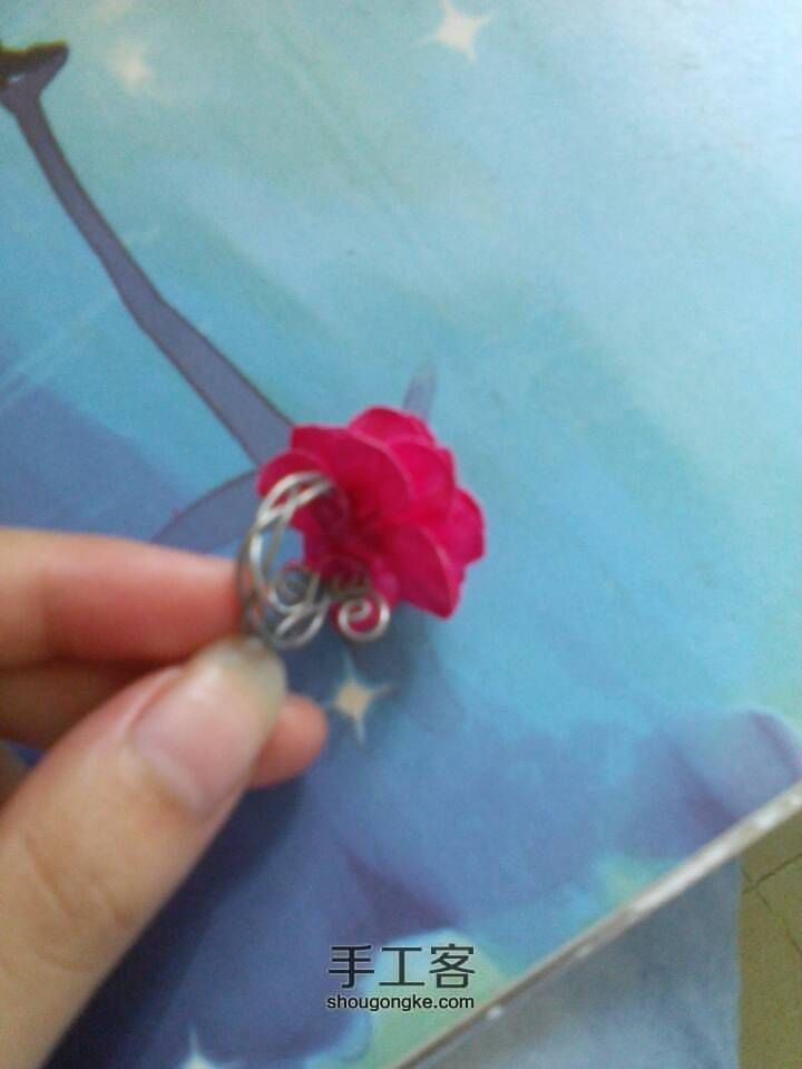 美美哒指甲油花戒指制作教程💍 第13步