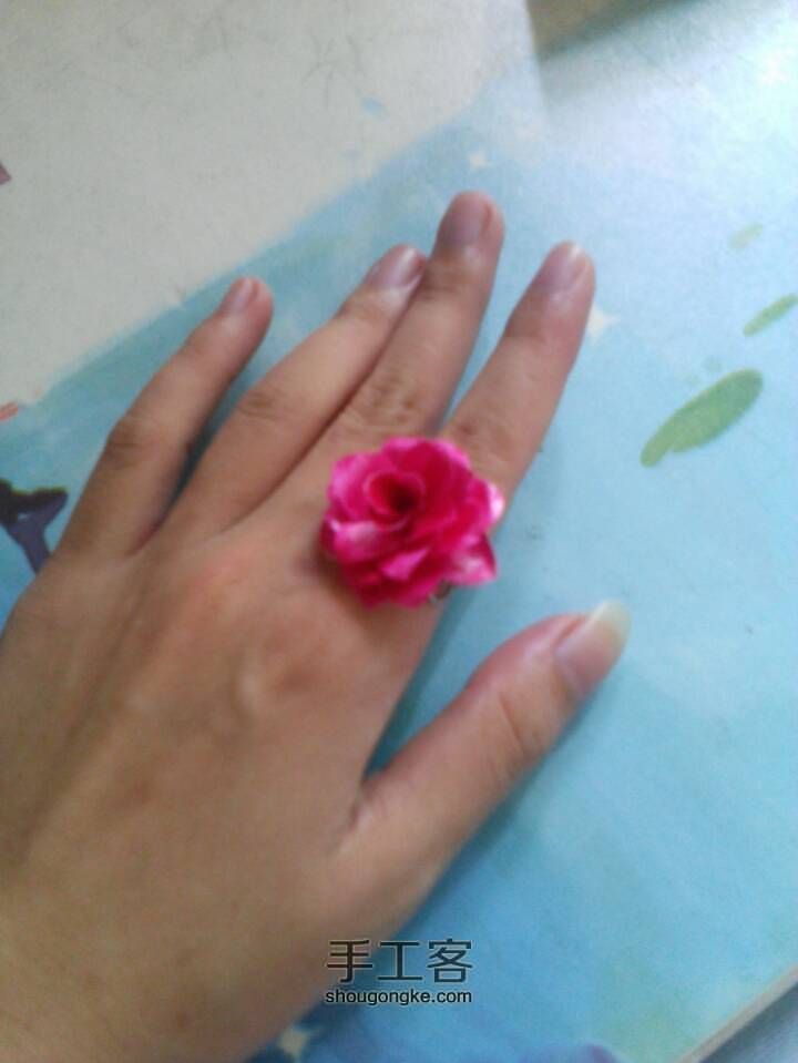 美美哒指甲油花戒指制作教程💍 第14步