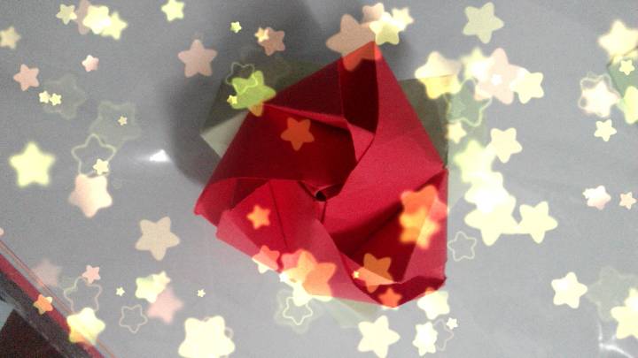 小小魔术花 折纸教程 第27步