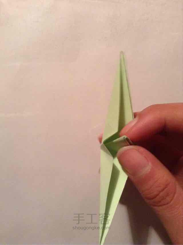四叶草简单折纸教程 第17步
