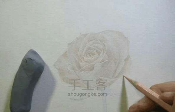 美哒哒的玫瑰花画法！ 第2步