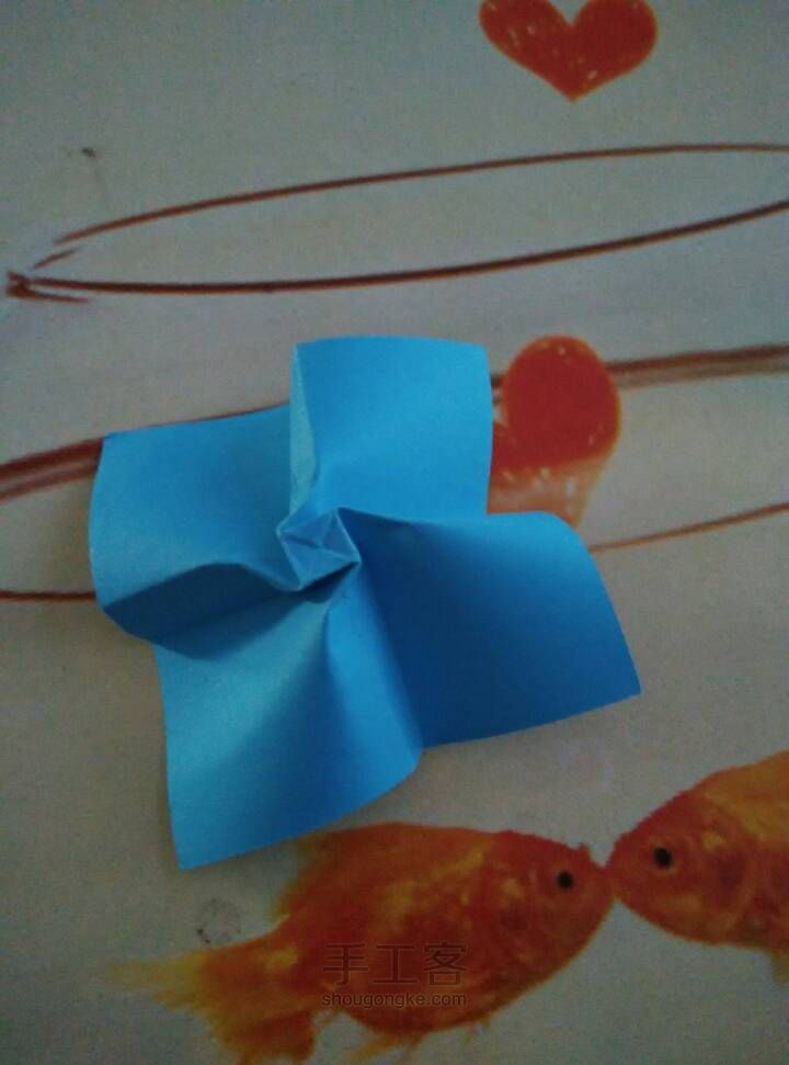 超简单的玫瑰折纸 第15步