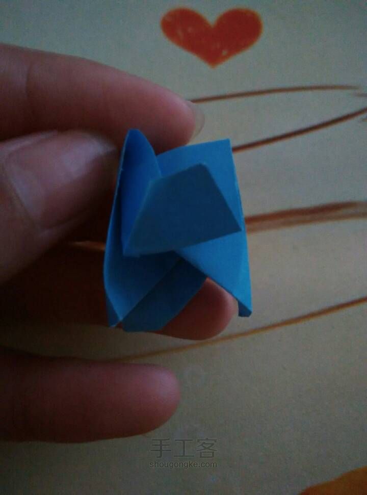 超简单的玫瑰折纸 第19步