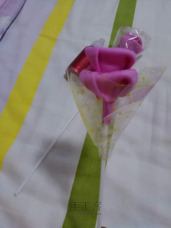漂漂哒海绵纸玫瑰花～ 第15步