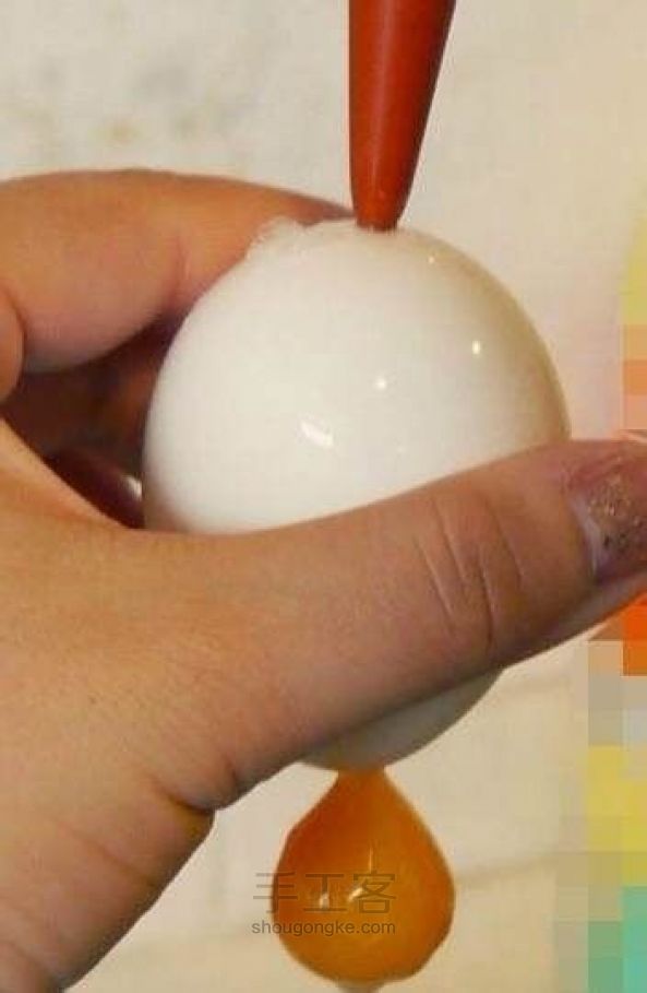 蛋雕（鸡蛋）初级制作教程  第13步