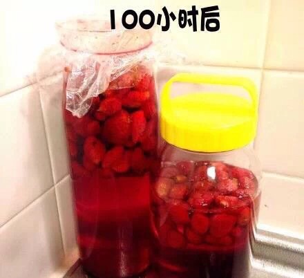 吃货新技能，日本妹子自创草莓糖浆小教程『授权转@日本零距离』 第9步