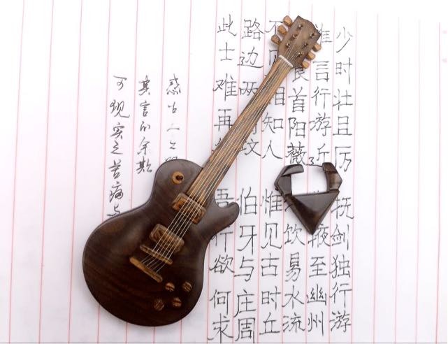 【荒岛】les pual 电吉他小模型制作教程 第18步