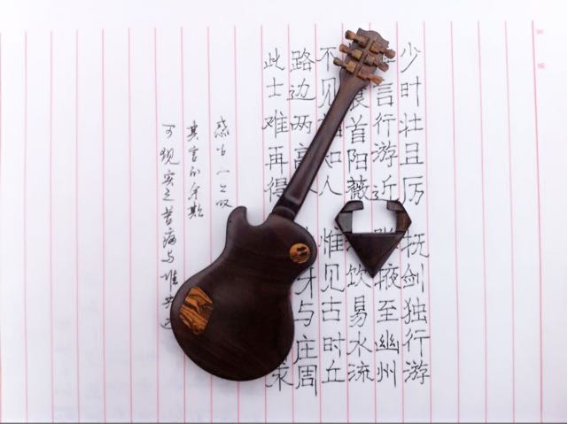 【荒岛】les pual 电吉他小模型制作教程 第19步